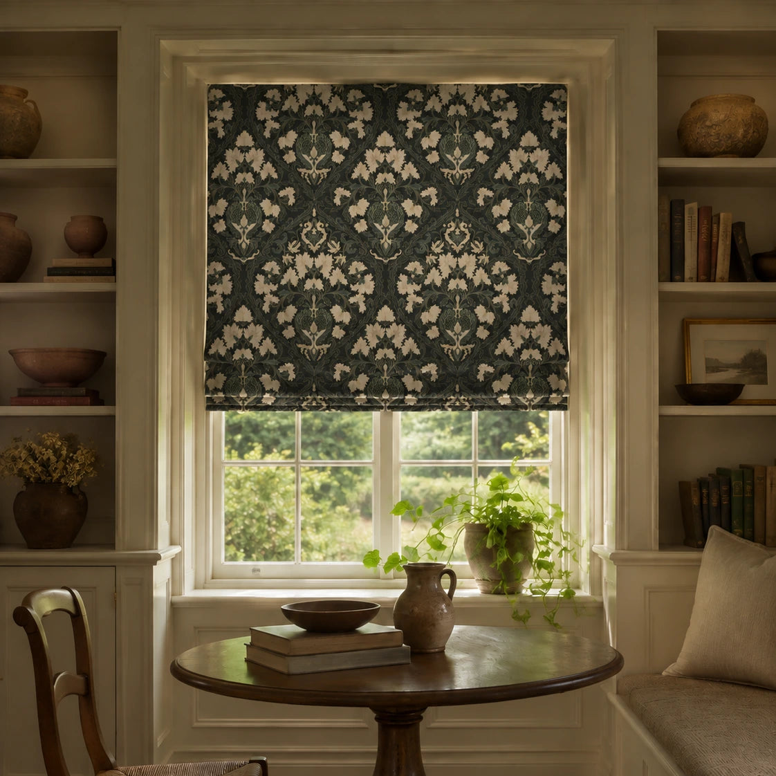 Sara Le x TWOPAGES Printed Linen Roman Blind Cord Lift