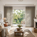 Liz Linen S-fold Curtains with Snap Tape - Lora Track