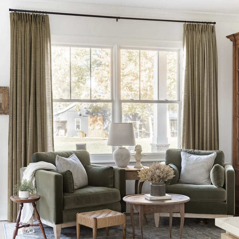 Liz Linen Pleated Curtains