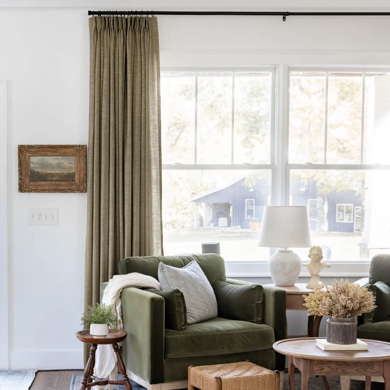 Liz Linen Pleated Curtains