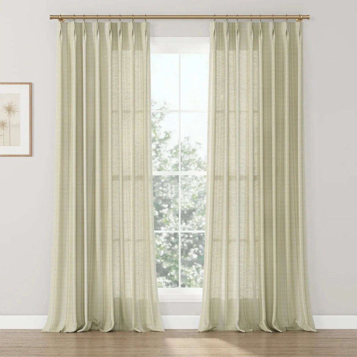 Rebecca Hughes x TWOPAGES Classic Vintage Printed Cotton Pleated Curtains