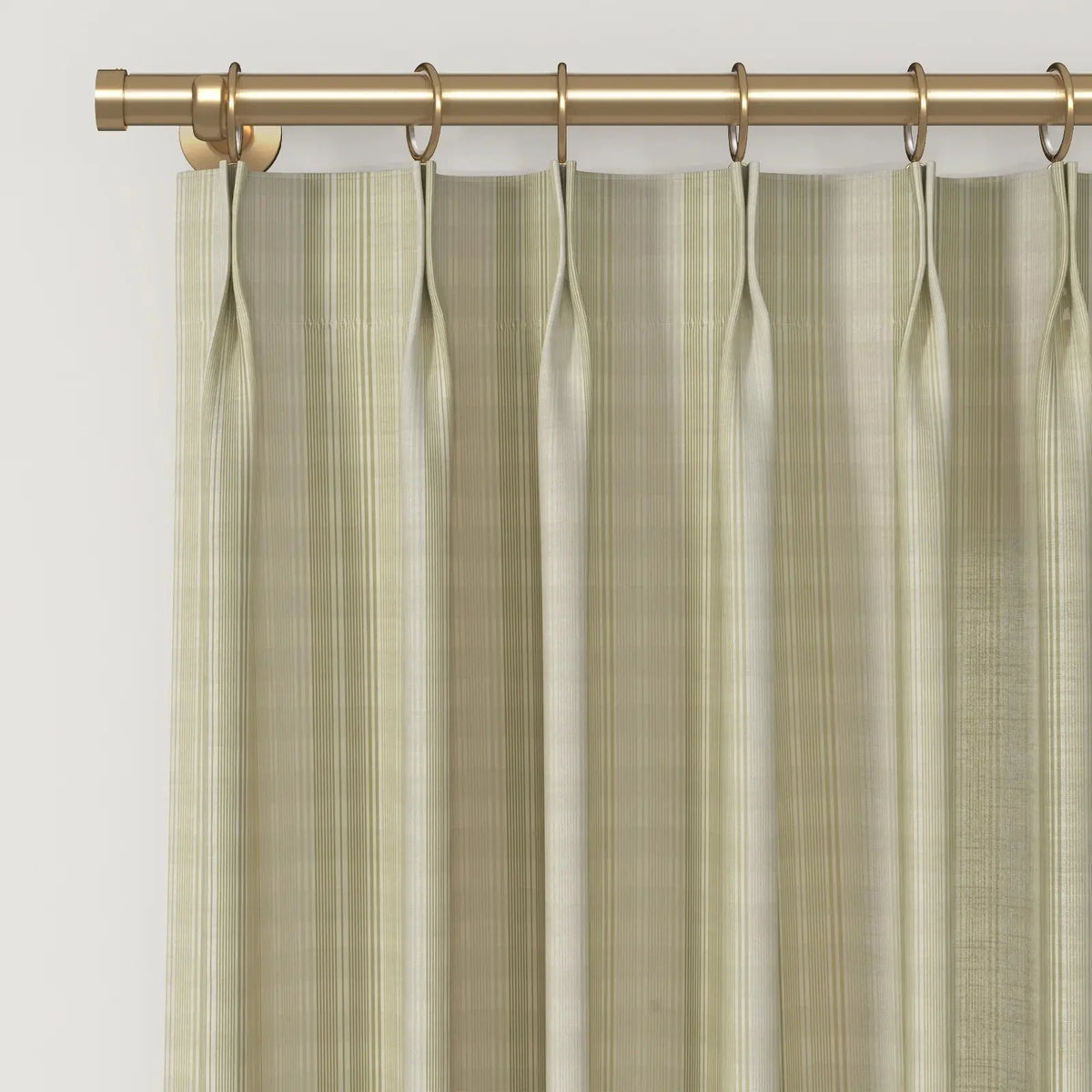 Rebecca Hughes x TWOPAGES Classic Vintage Printed Cotton Pleated Curtains