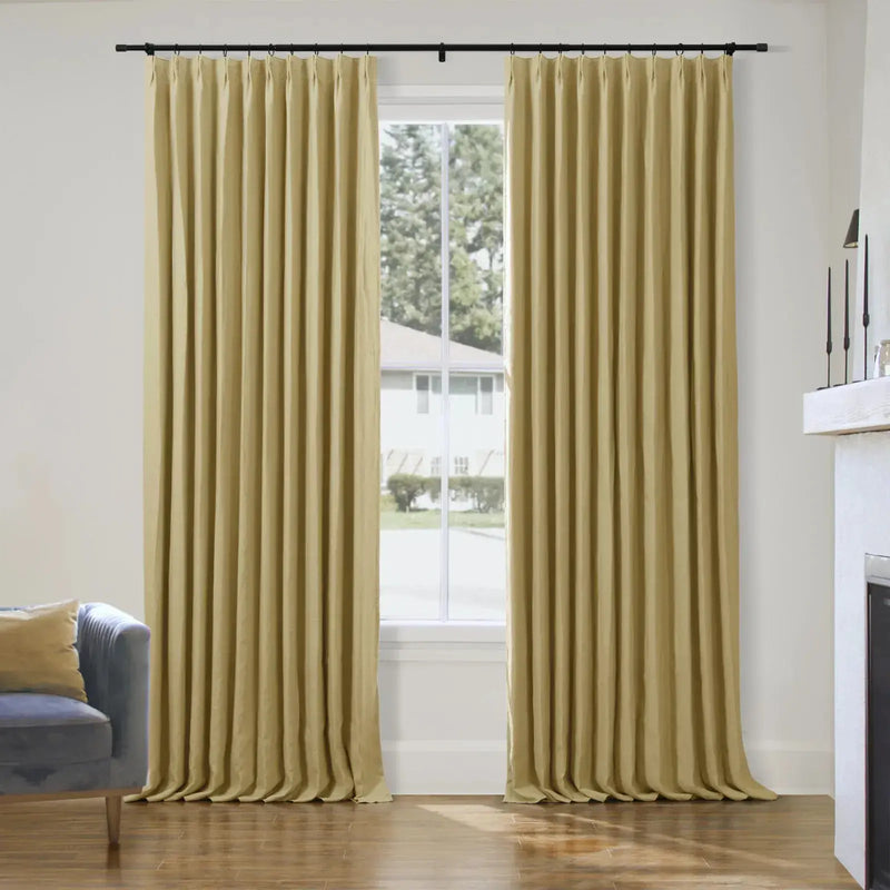Patti Premium Belgian Linen Pleated Curtains
