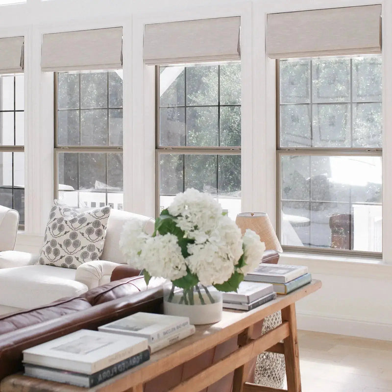 Jawara Linen Cotton Roman Blind Cordless