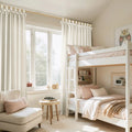 Jawara Textured Linen Cotton Tie Top Curtains
