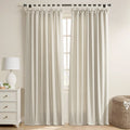 Jawara Textured Linen Cotton Tie Top Curtains