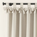Jawara Textured Linen Cotton Tie Top Curtains
