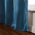 Veda Lustrous Cotton Velvet Pleated Curtains