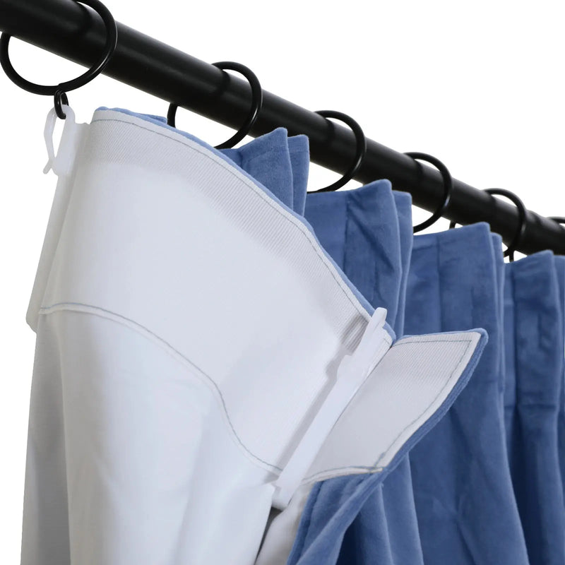Birkin Velvet Pleated Curtains