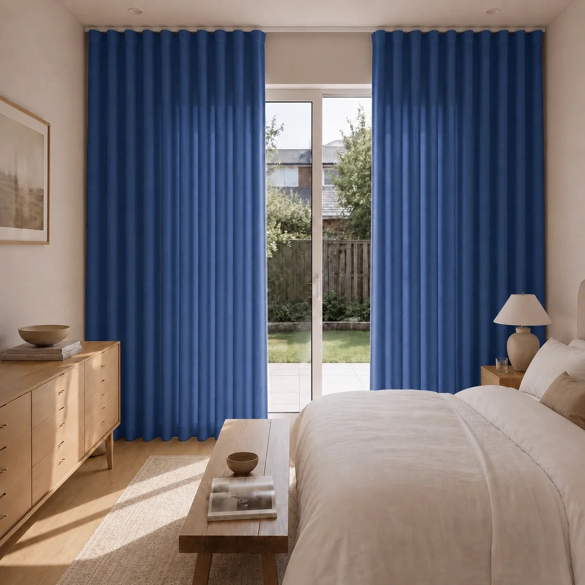 Birkin Velvet S-fold Curtains with Snap Tape - Lora Track