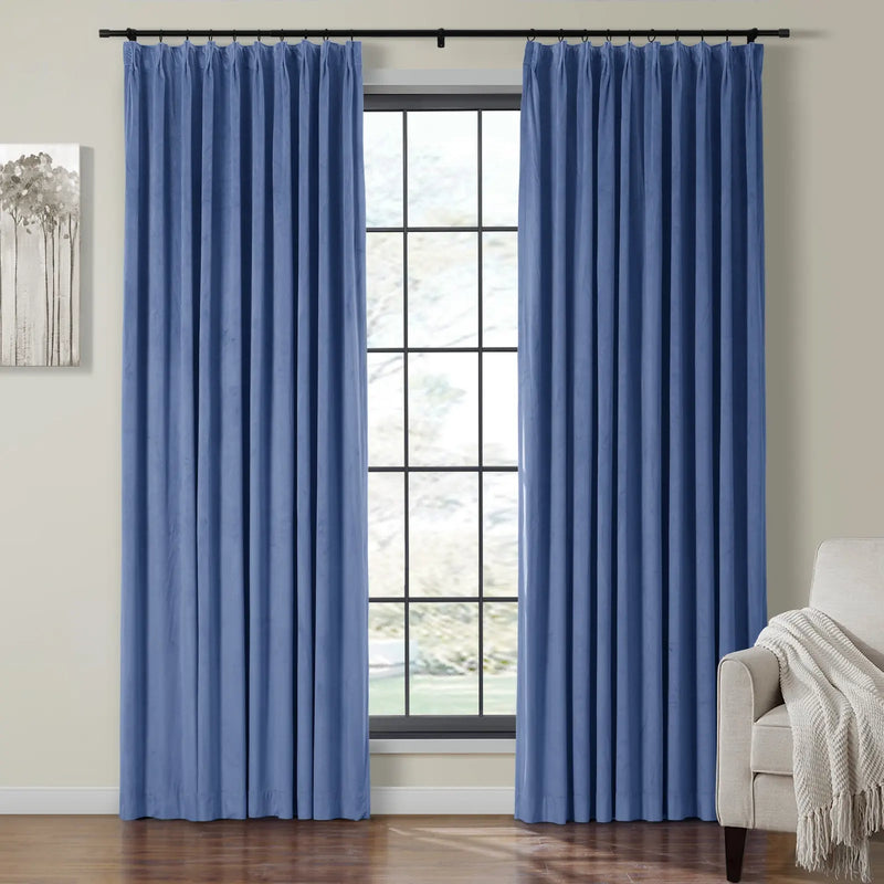Birkin Velvet Pleated Curtains