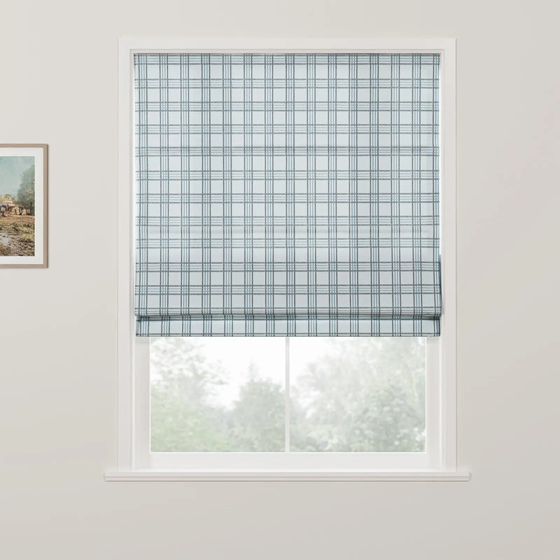 Britt Bengoechea x TWOPAGES Floral Print Linen Cotton Roman Blind Cordless