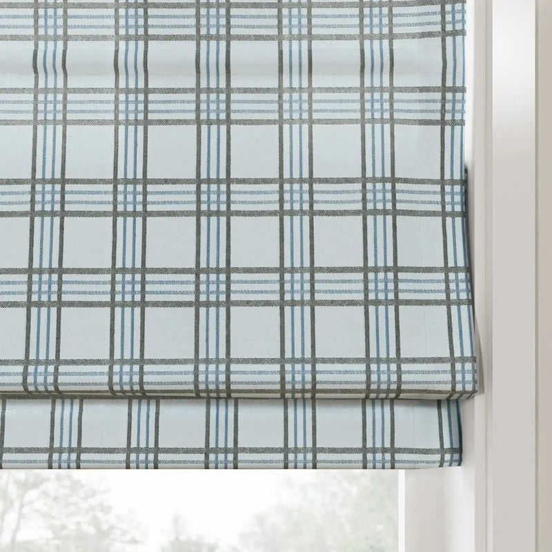 Britt Bengoechea x TWOPAGES Floral Print Linen Cotton Roman Blind Cordless