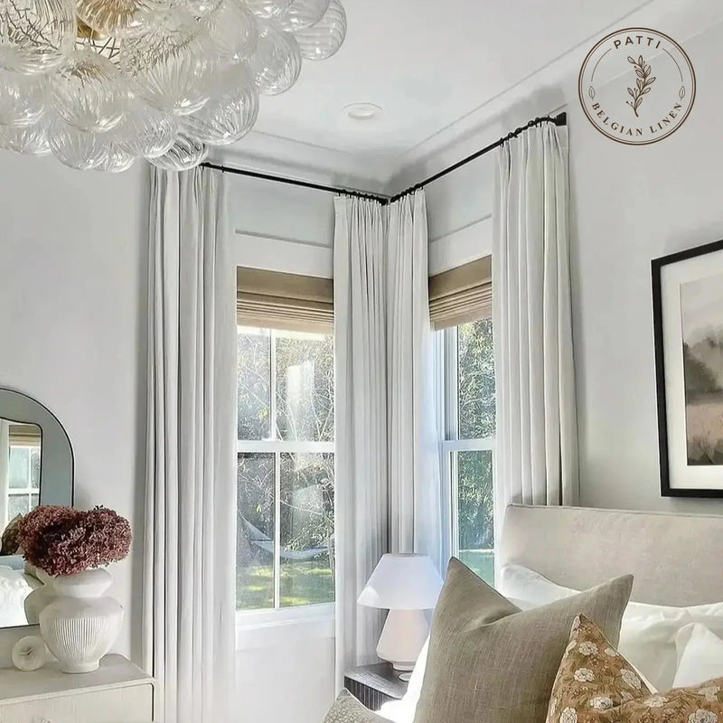 Patti Premium Belgian Linen Pleated Curtains