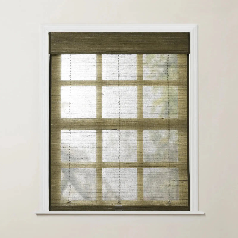 Rae Natural Ramie Jute Woven Wood Blinds - Series D