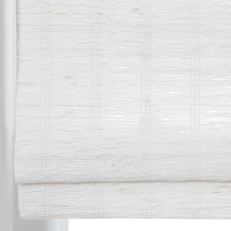 Rae Natural Ramie Flax Woven Wood Blinds - Series C