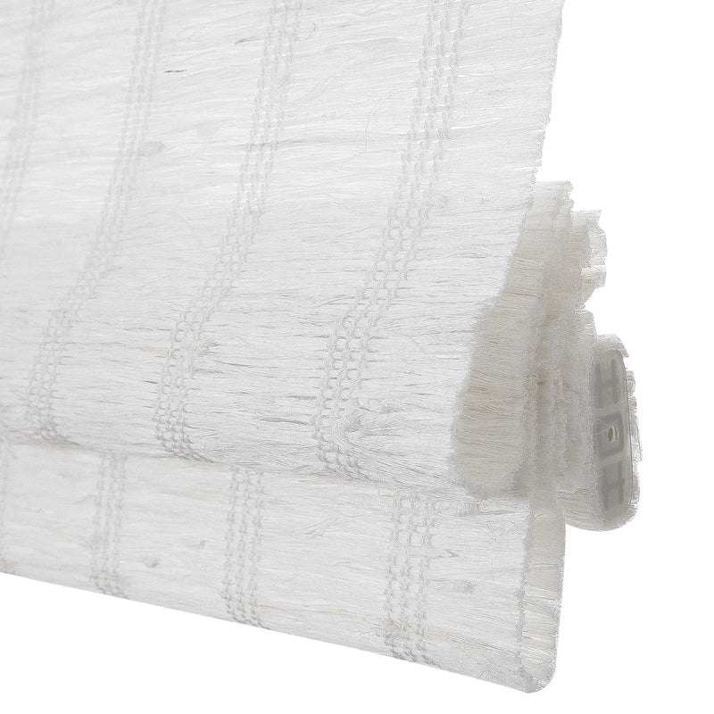 Rae Natural Ramie Flax Woven Wood Blinds - Series C