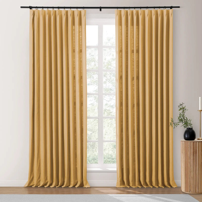 Isabella Heavyweight Cotton Pleated Curtains