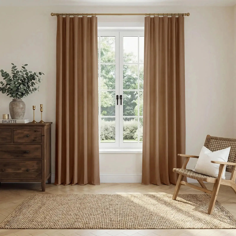 Liz Linen Soft Top Curtains