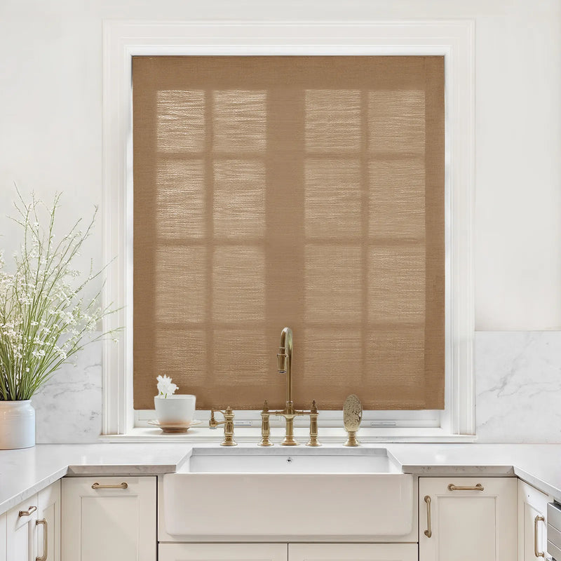 Liz Linen Relaxed Roman Blind Cord Lift