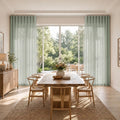 Liz Linen S-fold Curtains with Snap Tape - Lora Track
