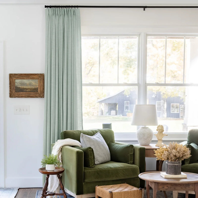 Liz Linen Pleated Curtains