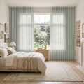 Liz Linen S-fold Curtain with Belt Hook - Leo Track
