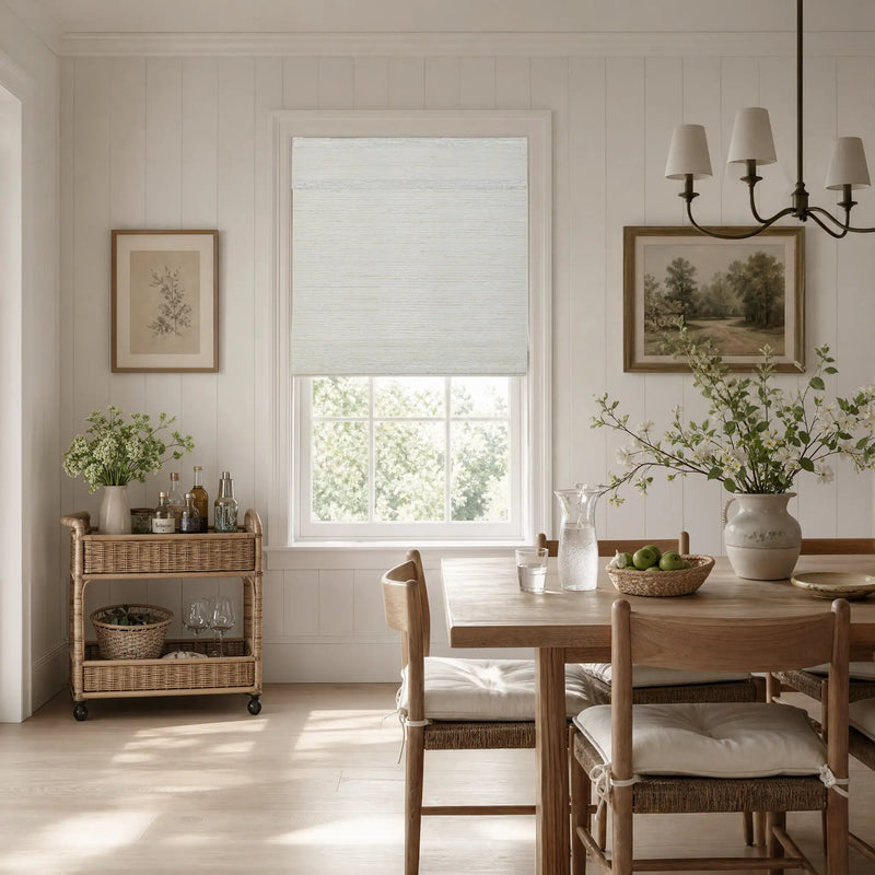 Rae Natural Ramie Jute Woven Wood Shades - Series W