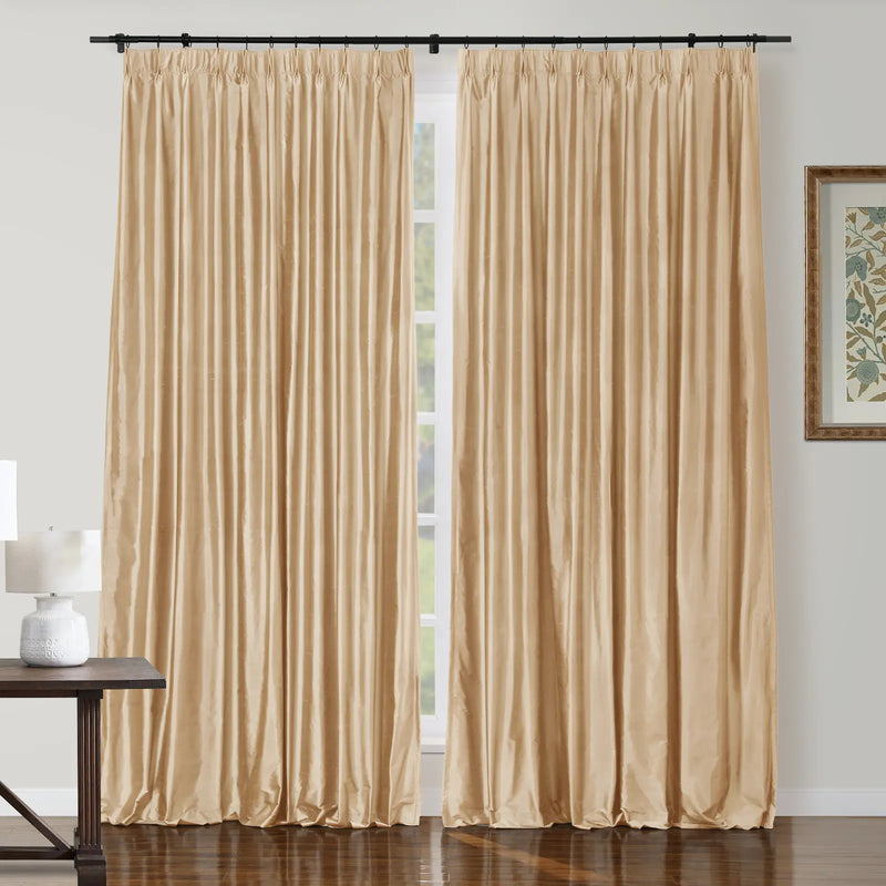 Selman Dupioni Silk Pleated Curtain
