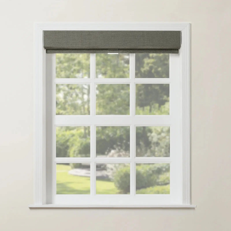 Rae Natural Jute Woven Wood Roller Blinds Cordless