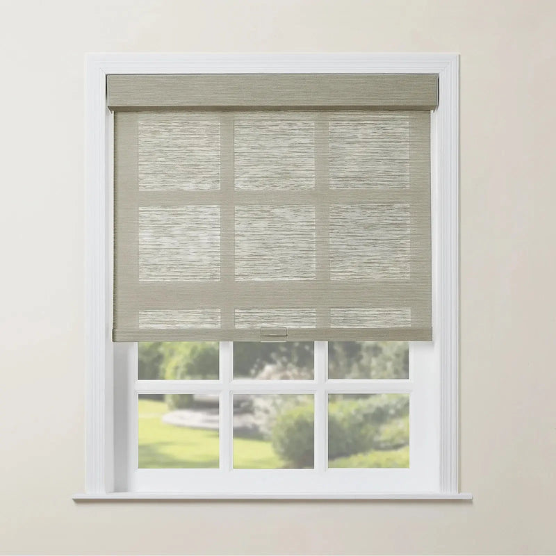 Rae Natural Jute Woven Wood Roller Blinds Cordless