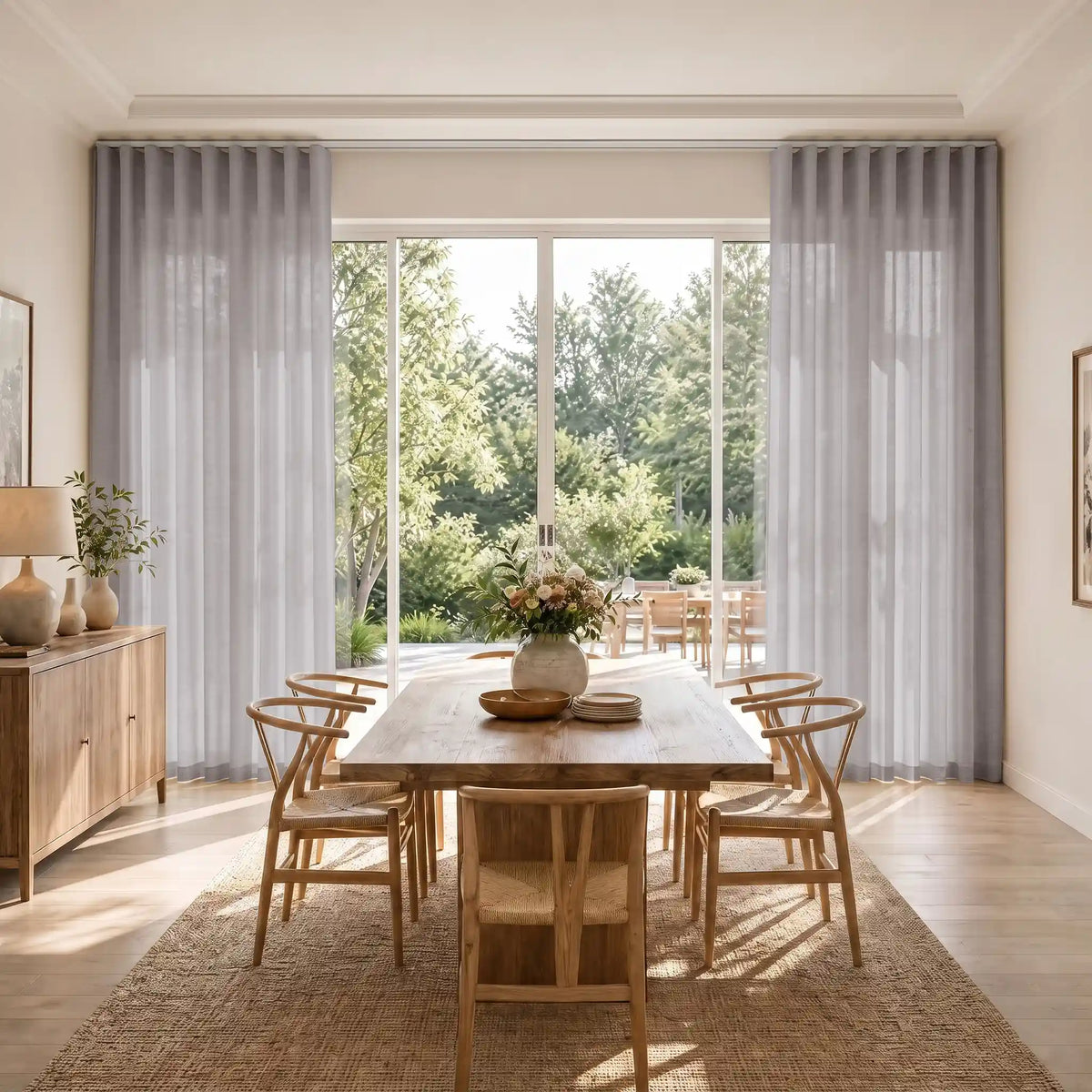 Liz Linen S-fold Curtains with Snap Tape - Lora Track