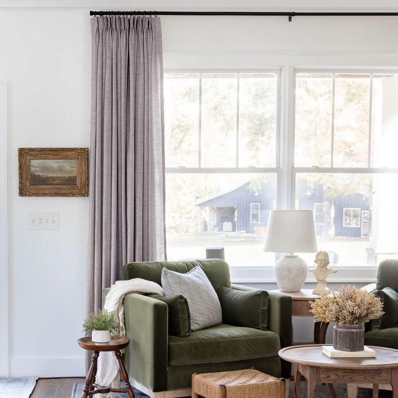 Liz Linen Pleated Curtains