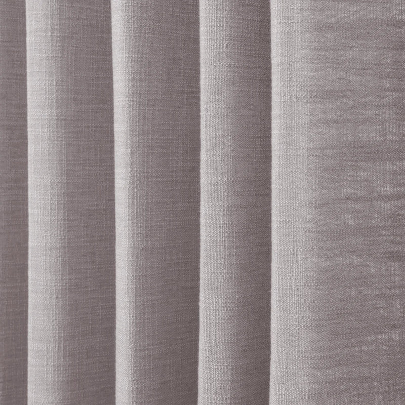 Parchment Liz linen curtains in a close room detail highlighting the linen texture and colour