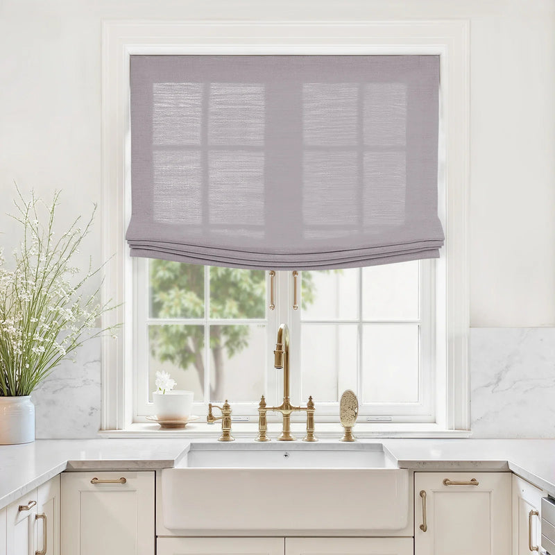 Liz Linen Relaxed Roman Blind Cord Lift