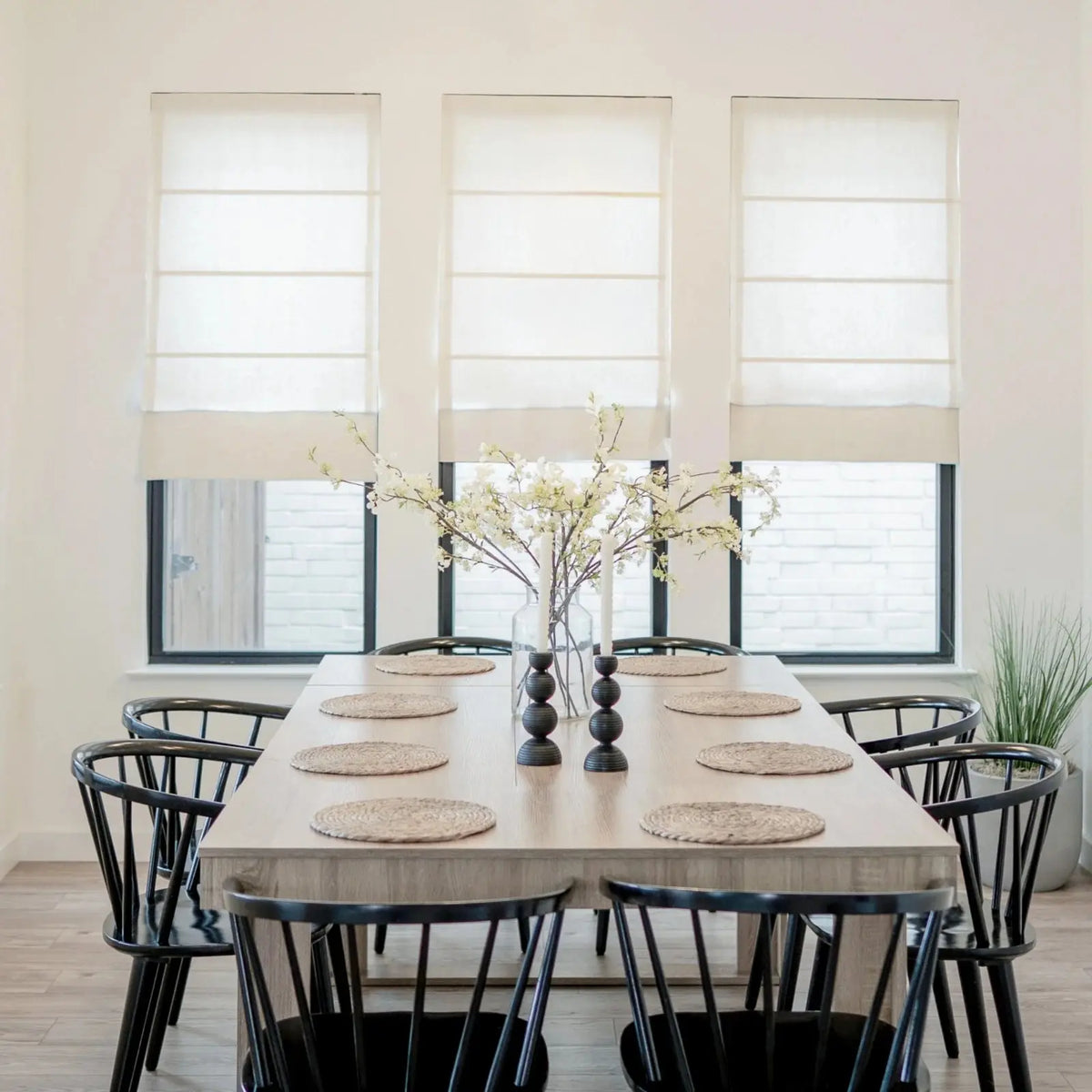 Patti Belgian Linen Roman Blind Cordless