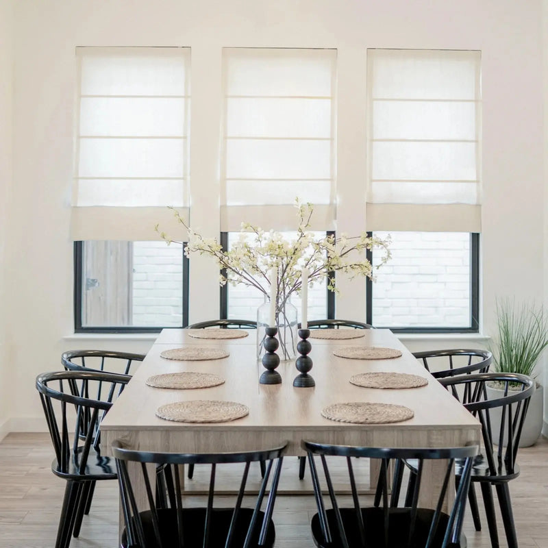 Patti Belgian Linen Roman Blind Cordless