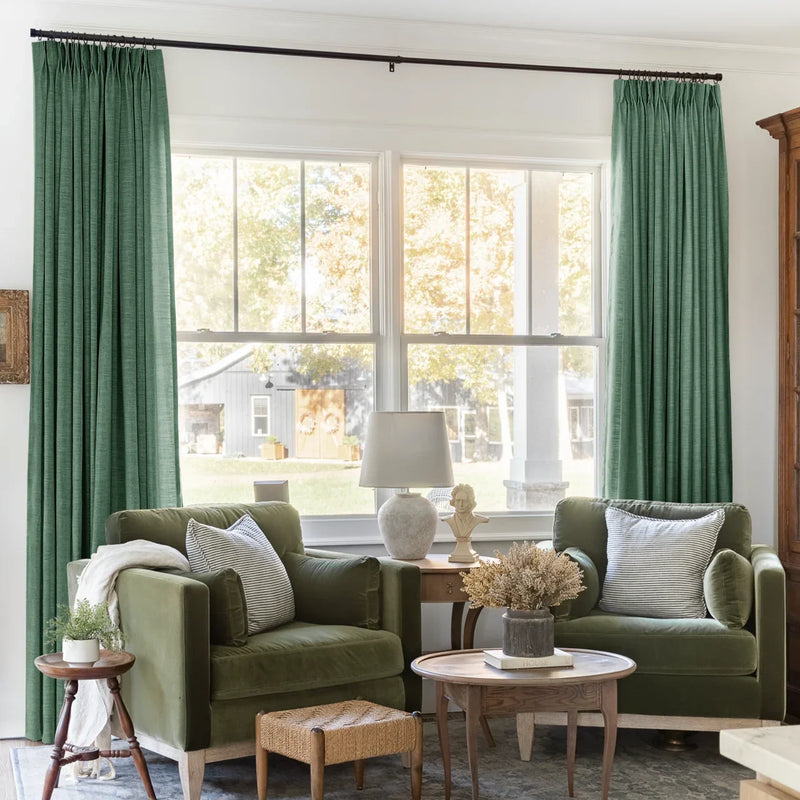 Liz Linen Pleated Curtains