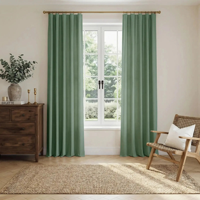 Liz Linen Soft Top Curtains