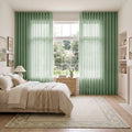 Liz Linen S-fold Curtain with Belt Hook - Leo Track