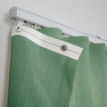 Liz Linen Ripple Fold Drapery with Snap Tape - Lora Track- -TWOPAGES