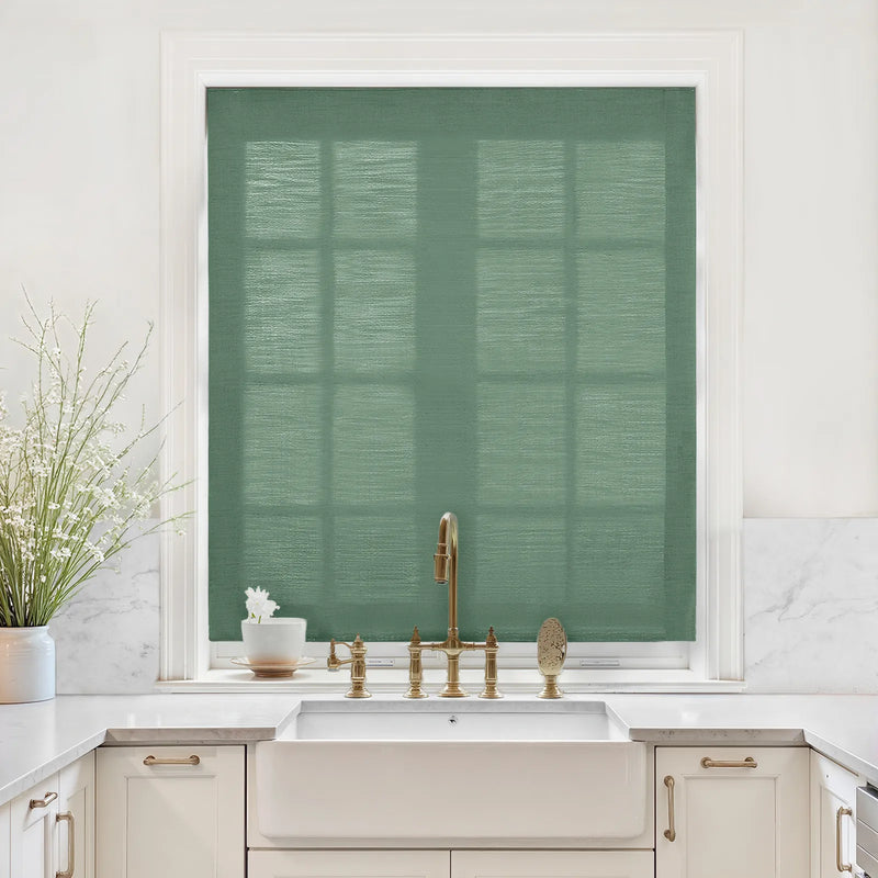 Liz Linen Relaxed Roman Blind Cord Lift