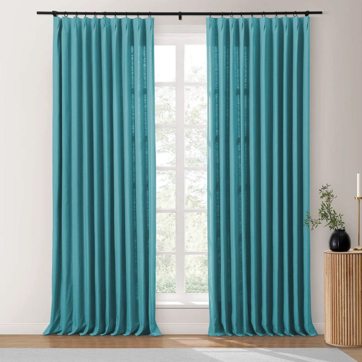 Isabella Heavyweight Cotton Pleated Curtains