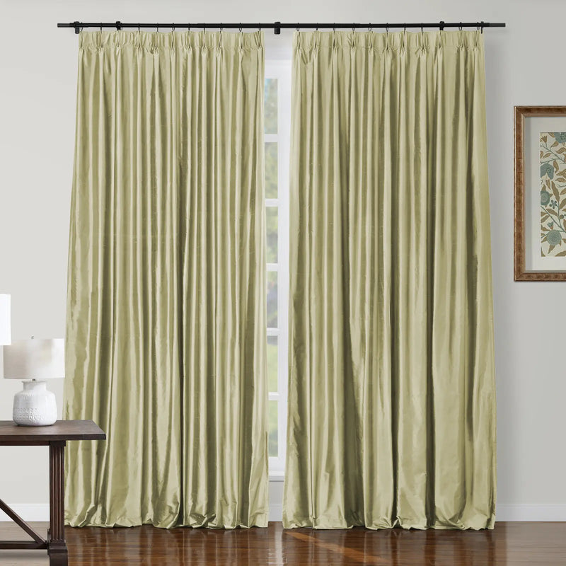 Selman Dupioni Silk Pleated Curtain