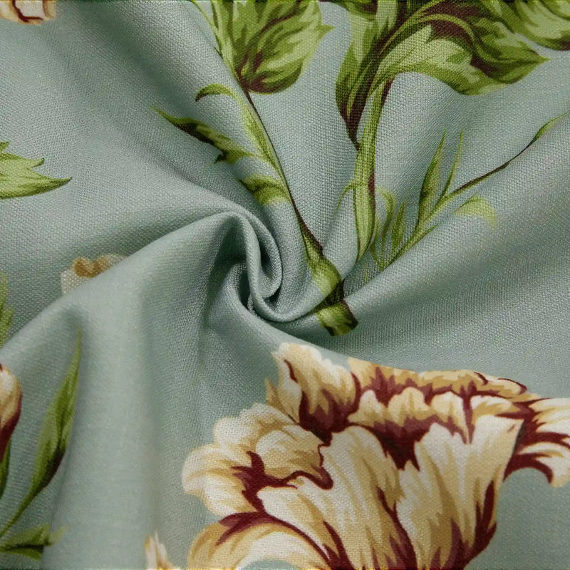 Holly Botanical Boho Pleated Curtains