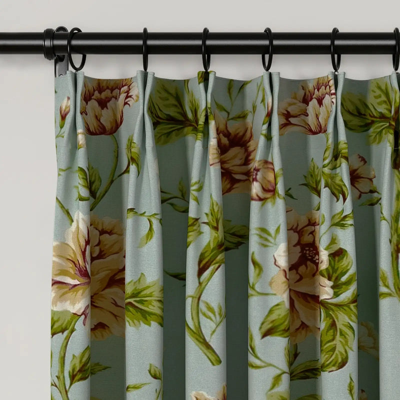Holly Botanical Boho Pleated Curtains