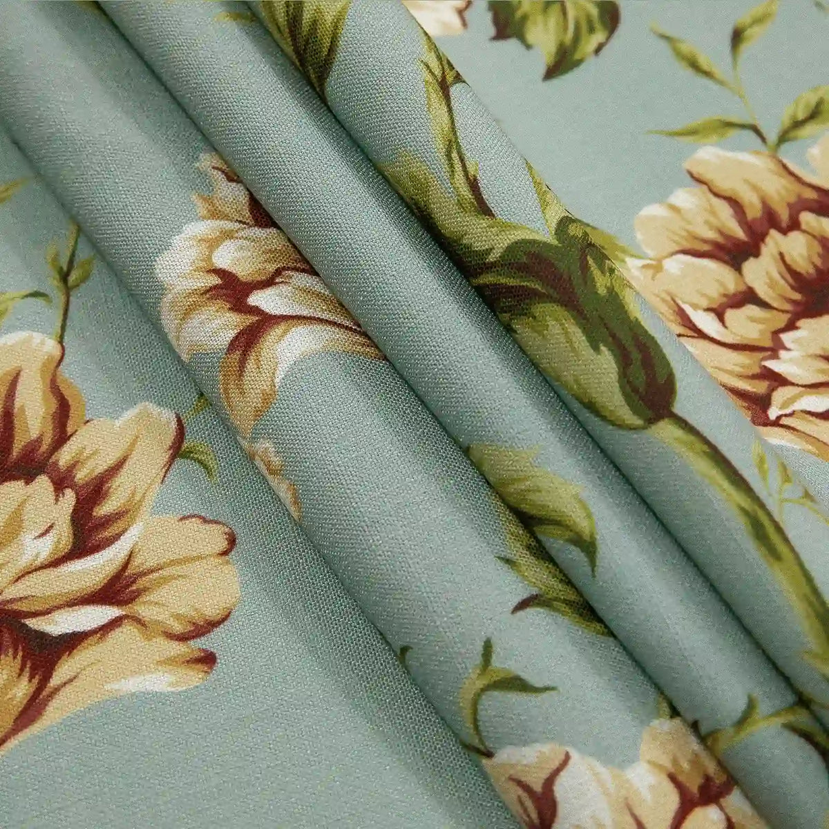 Holly Botanical Boho Pleated Curtains