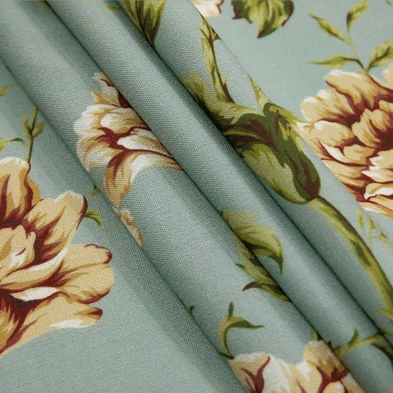 Holly Botanical Boho Pleated Curtains