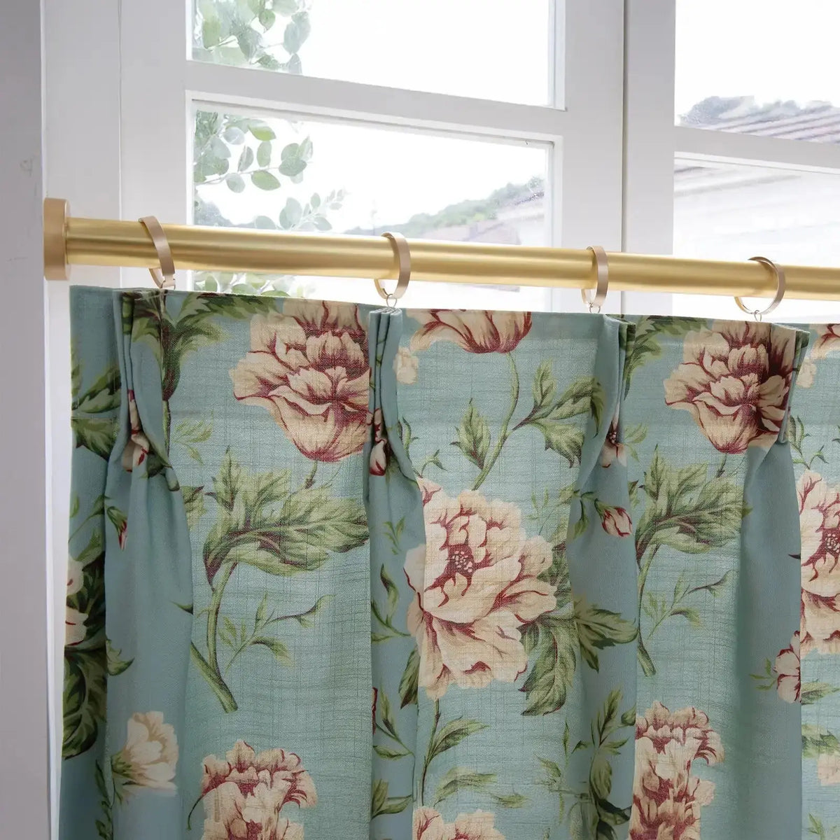 Holly Botanical Boho Pleated Curtains