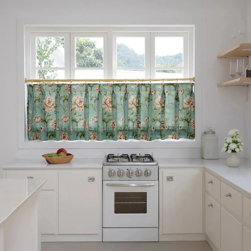 Custom Cafe Curtains Pleated